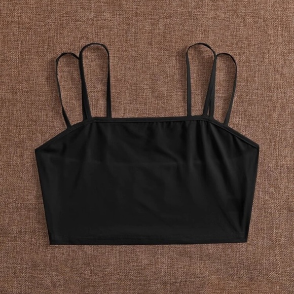 NWT Shein Double Strap Crop Cami Top S - Picture 5 of 8